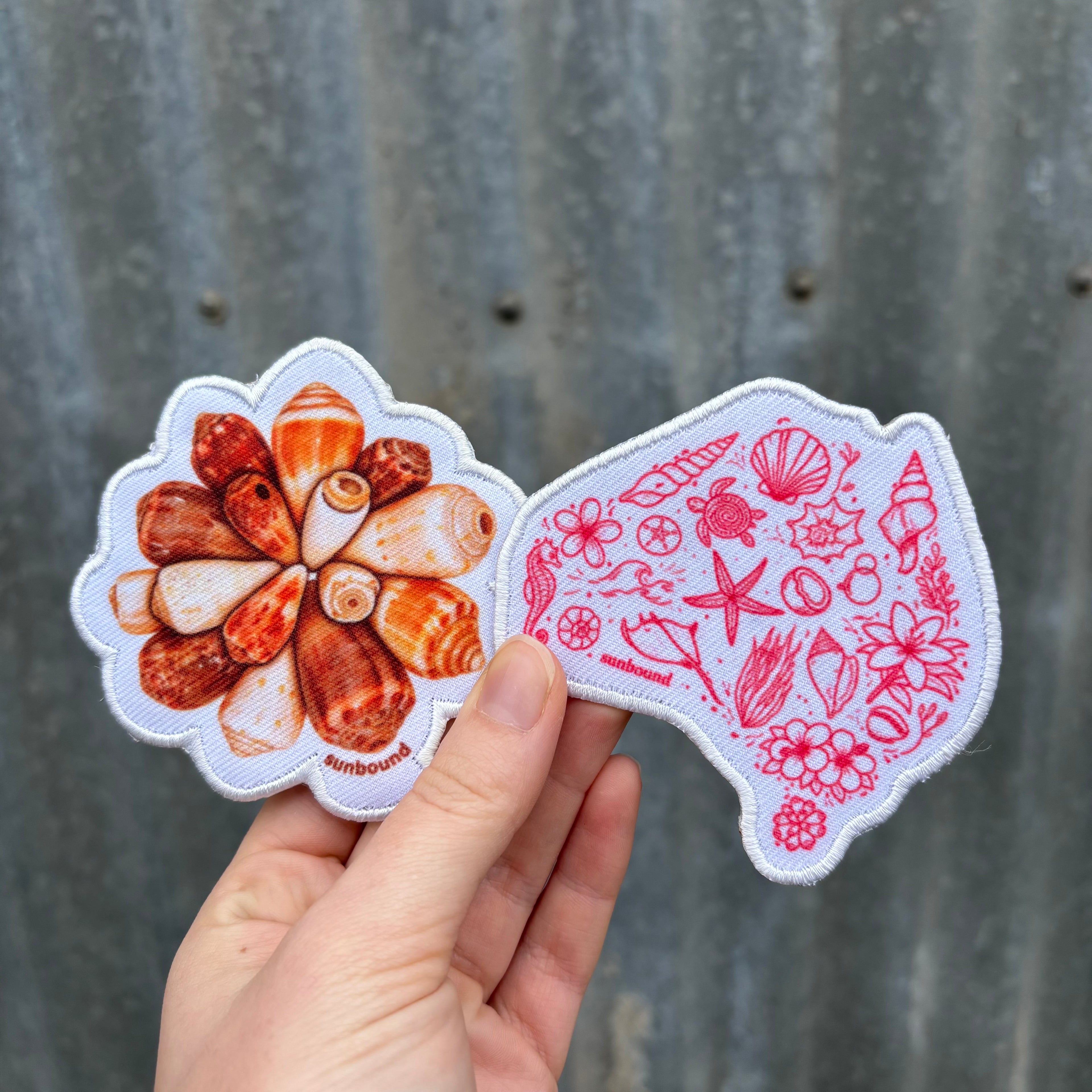 Cone Shell Floral Patch