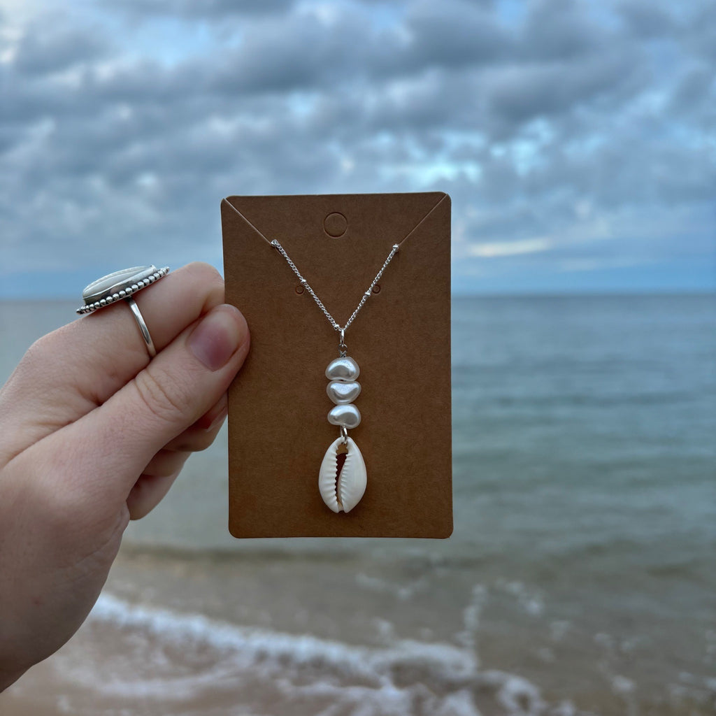 Cowrie Pearl Necklace