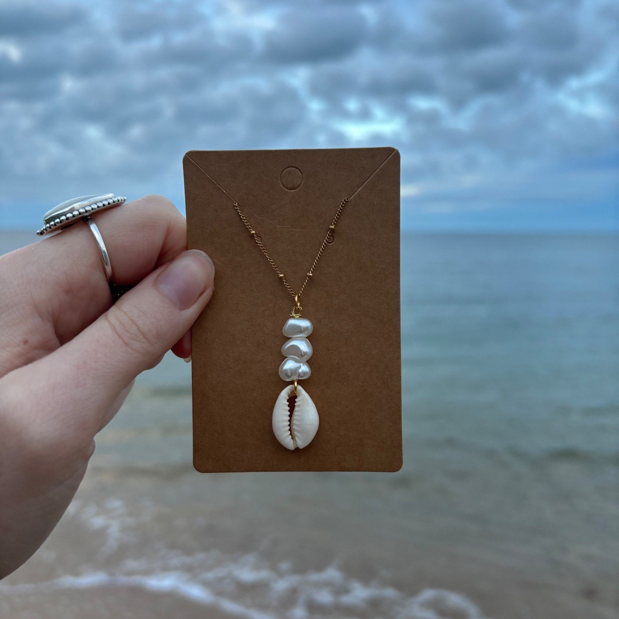 Cowrie Pearl Necklace