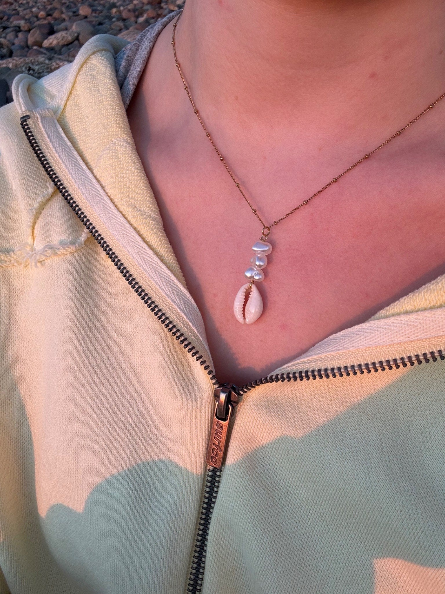 Cowrie Pearl Necklace