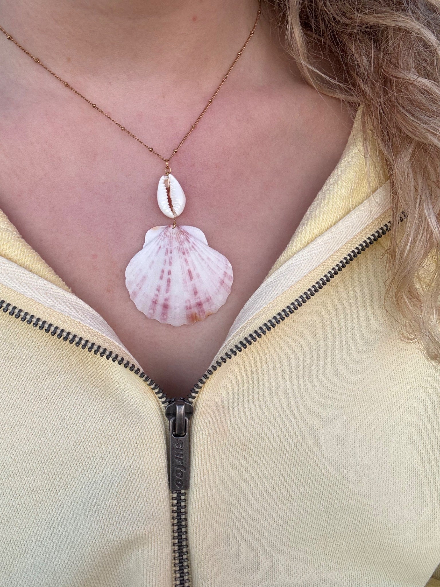 Cowrie & Scallop Necklace