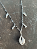 Chunky Cowrie & Pearl Necklace