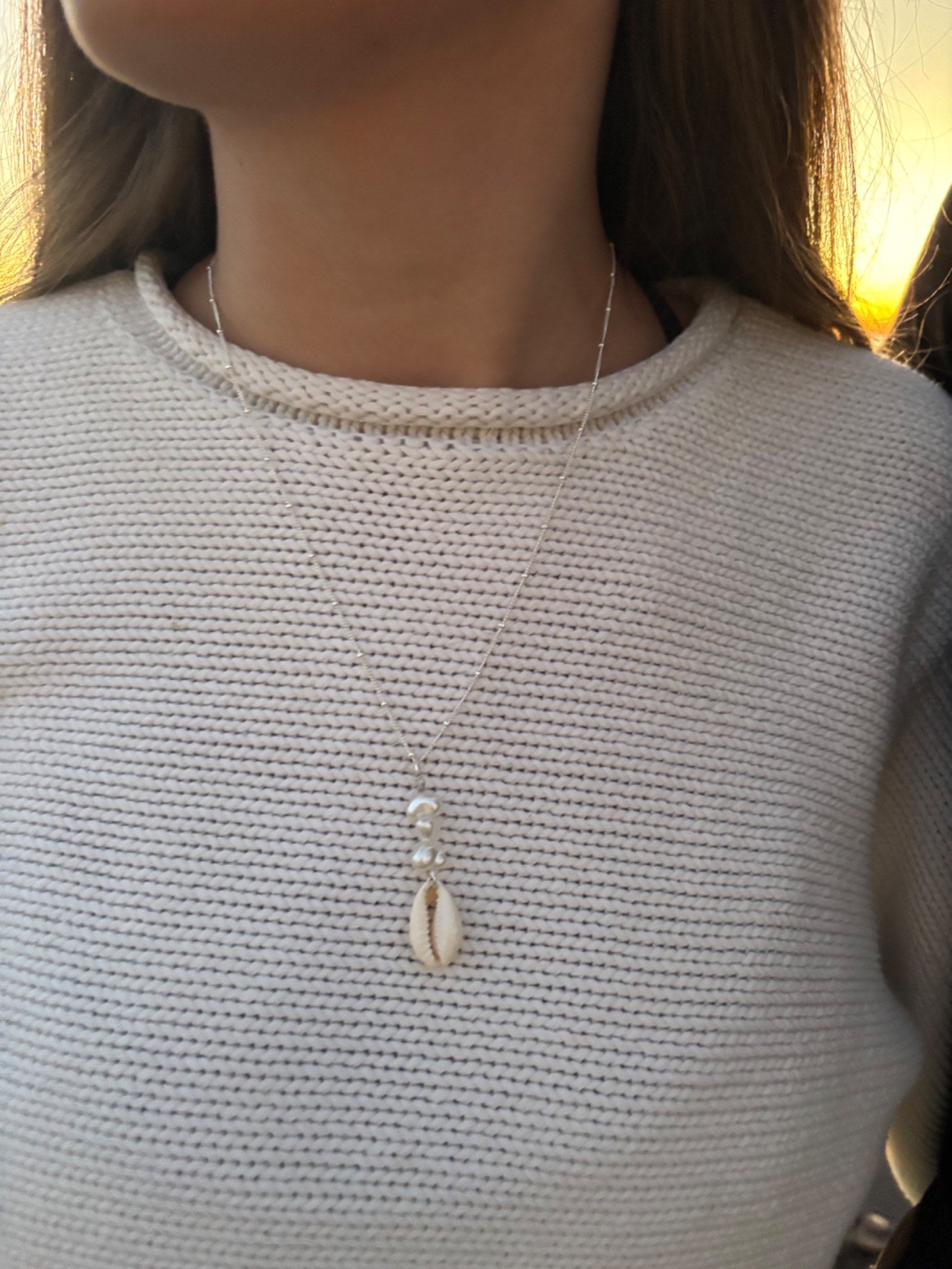 Cowrie Pearl Necklace